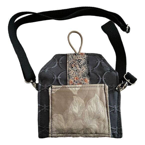 MJcK Designs Janet McKinstry upcycled boho crossbody bag adjustable strap clutch - Picture 3 of 6